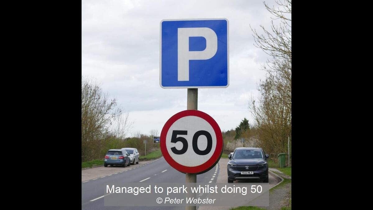 Managed to park whilst doing 50